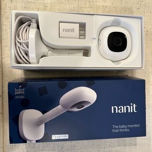 Nanit baby monitor with wall mount